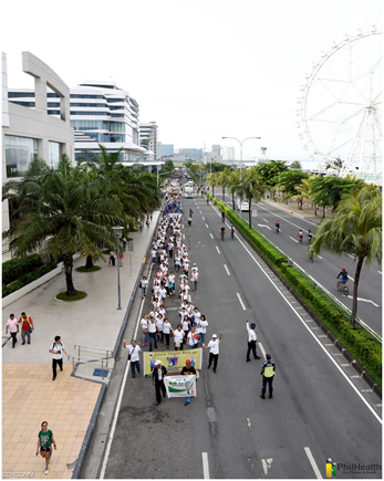 Walk for life participants.