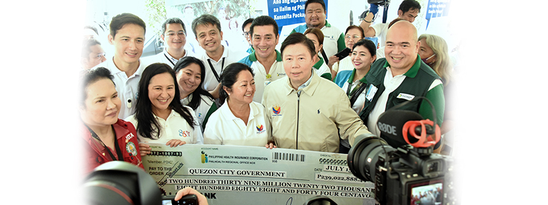 PhilHealth Turns Over P239M to the Quezon City Government